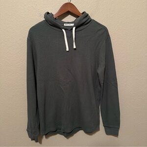 Marine Layer Olive Green Men’s Waffle Knit Hoodie